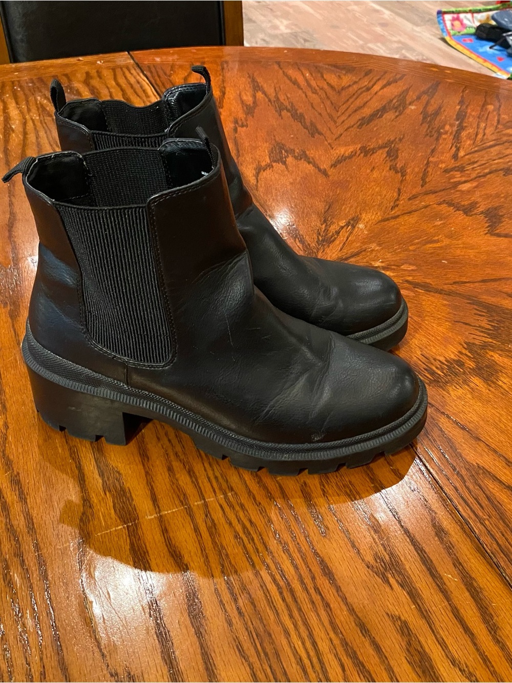 Target Black Chelsea Lug Sole Ankle Boots